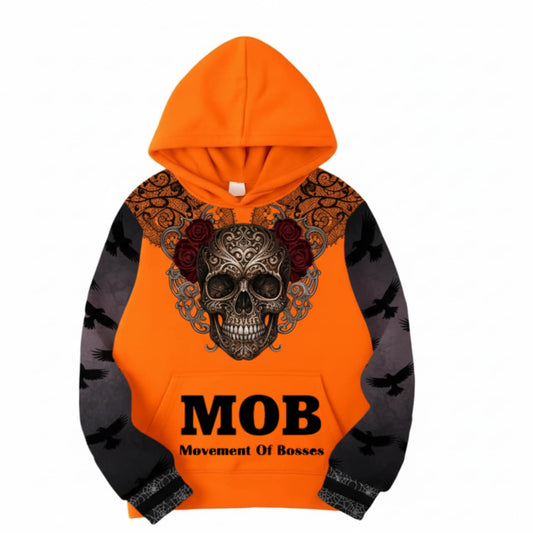 Women’s Limited Edition Halloween Skull Head MOB Hoodie