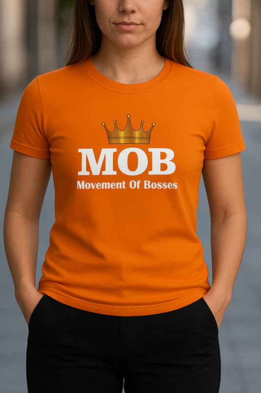 Women’s Orange MOB T-Shirt