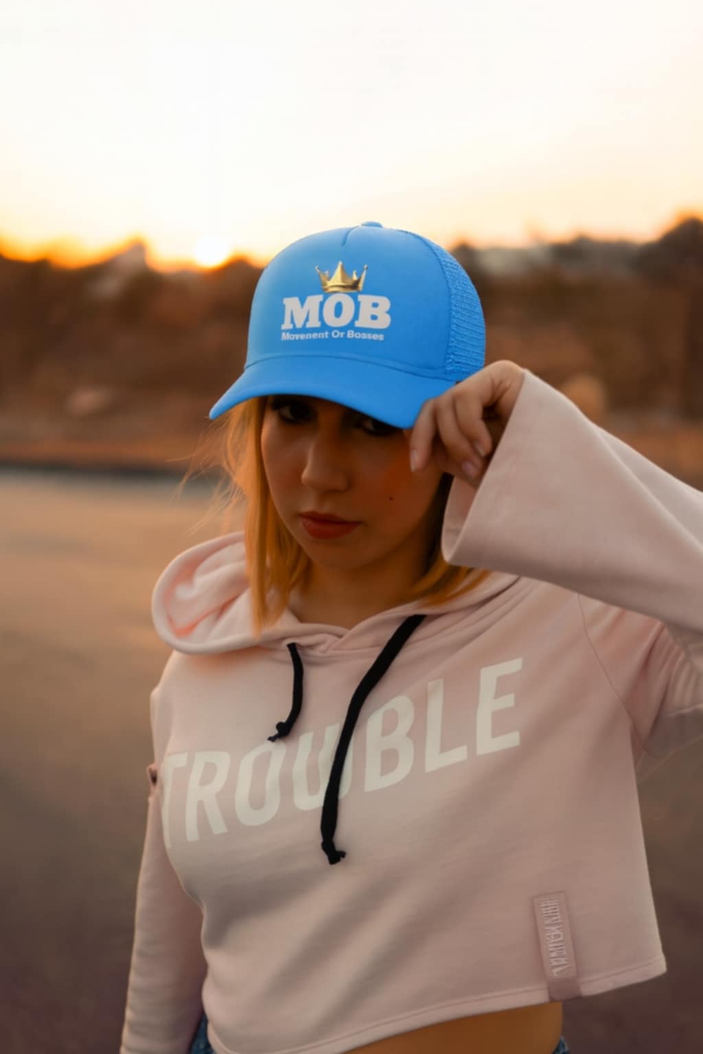 Baby Blue MOB Hat
