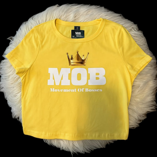 Thunder Yellow MOB Crop Top