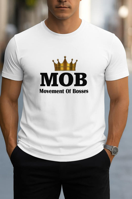 Men's White MOB T-Shirt